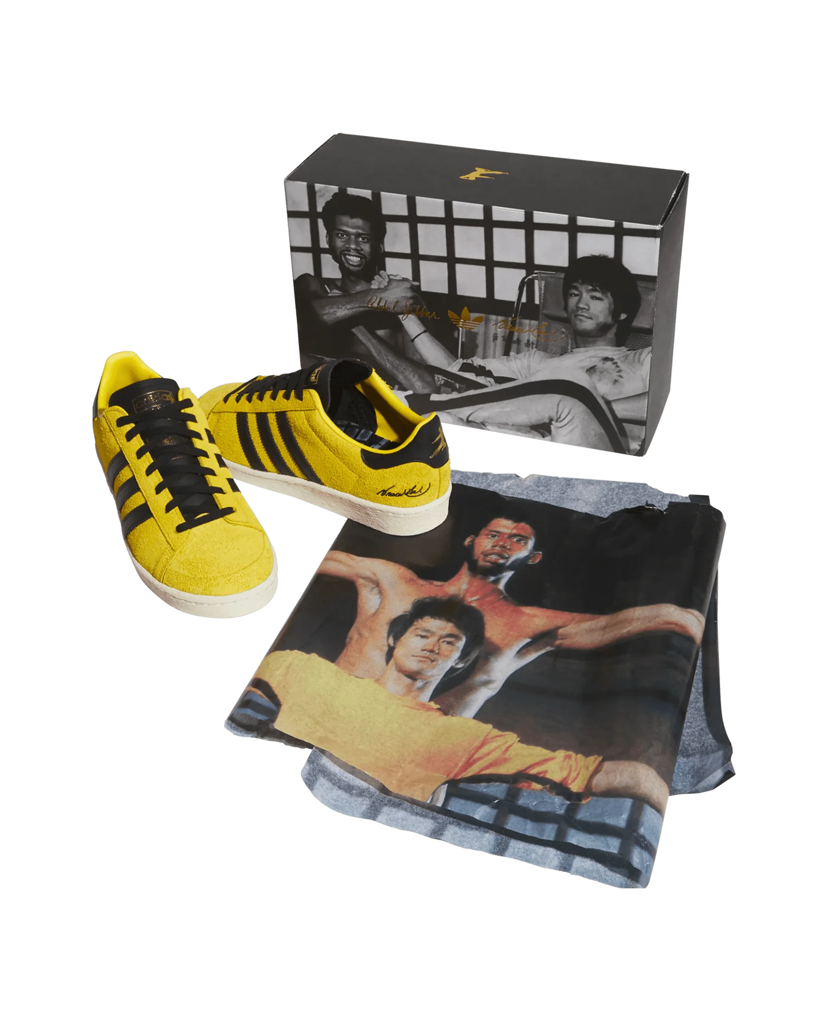 adidas Jabbar Lo x Bruce Lee (Beige/Core Black/Cream White) - Image 2