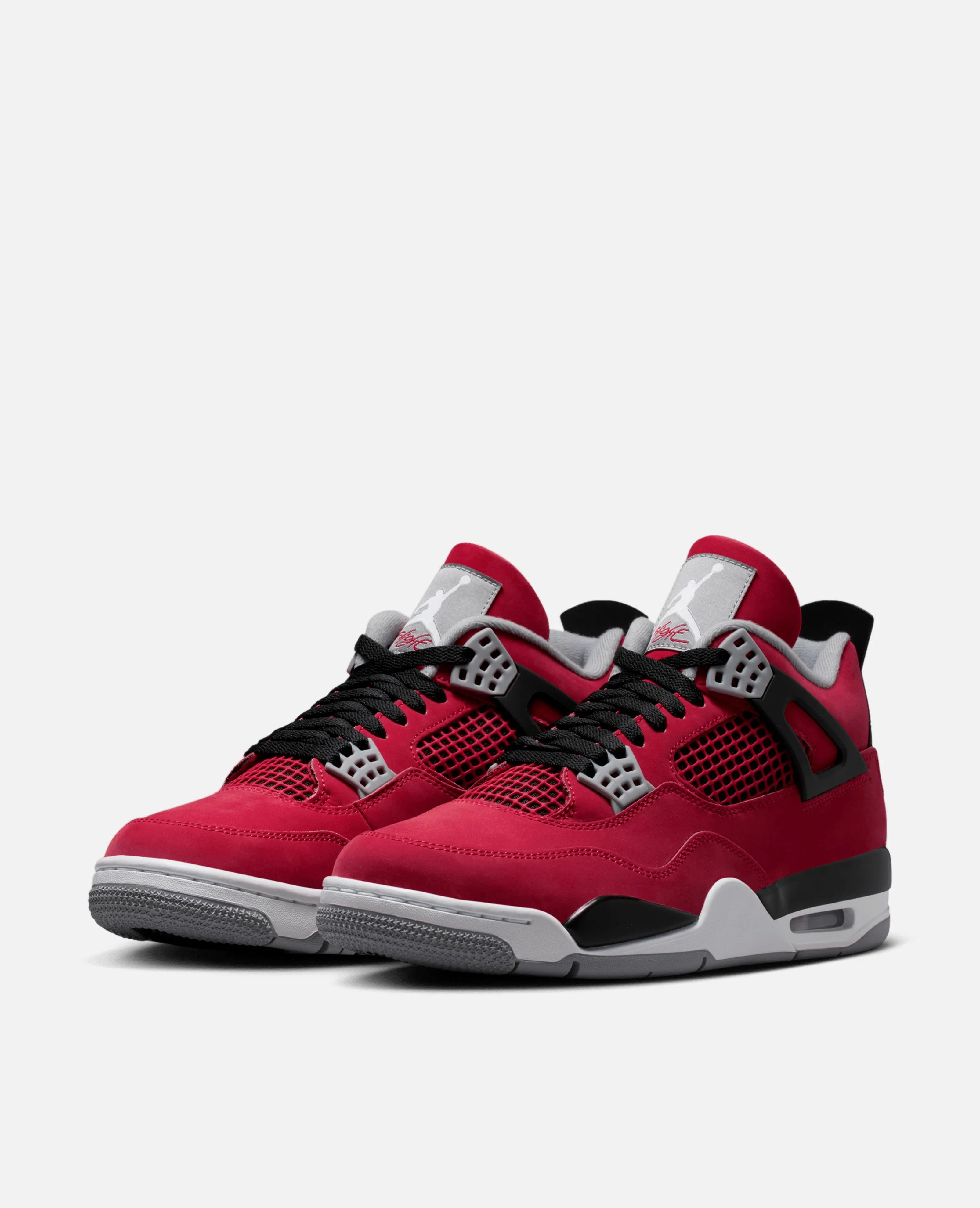 Air Jordan 4 Retro Nike (Fire Red/White-Black-Cement Grey) - Image 2