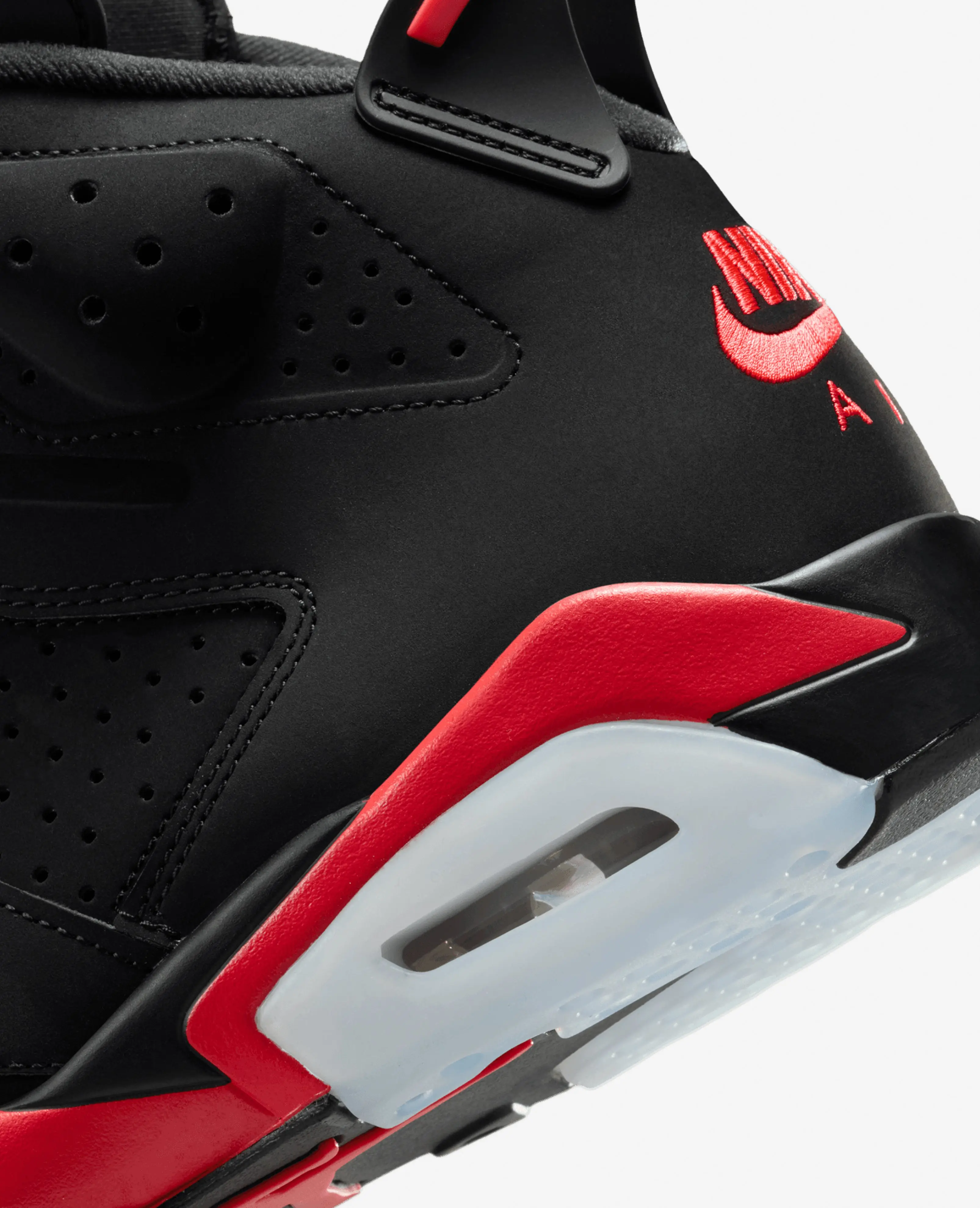 Air Jordan 6 Retro "Infrared Salesman" (Black/LT Crimson) - Image 6