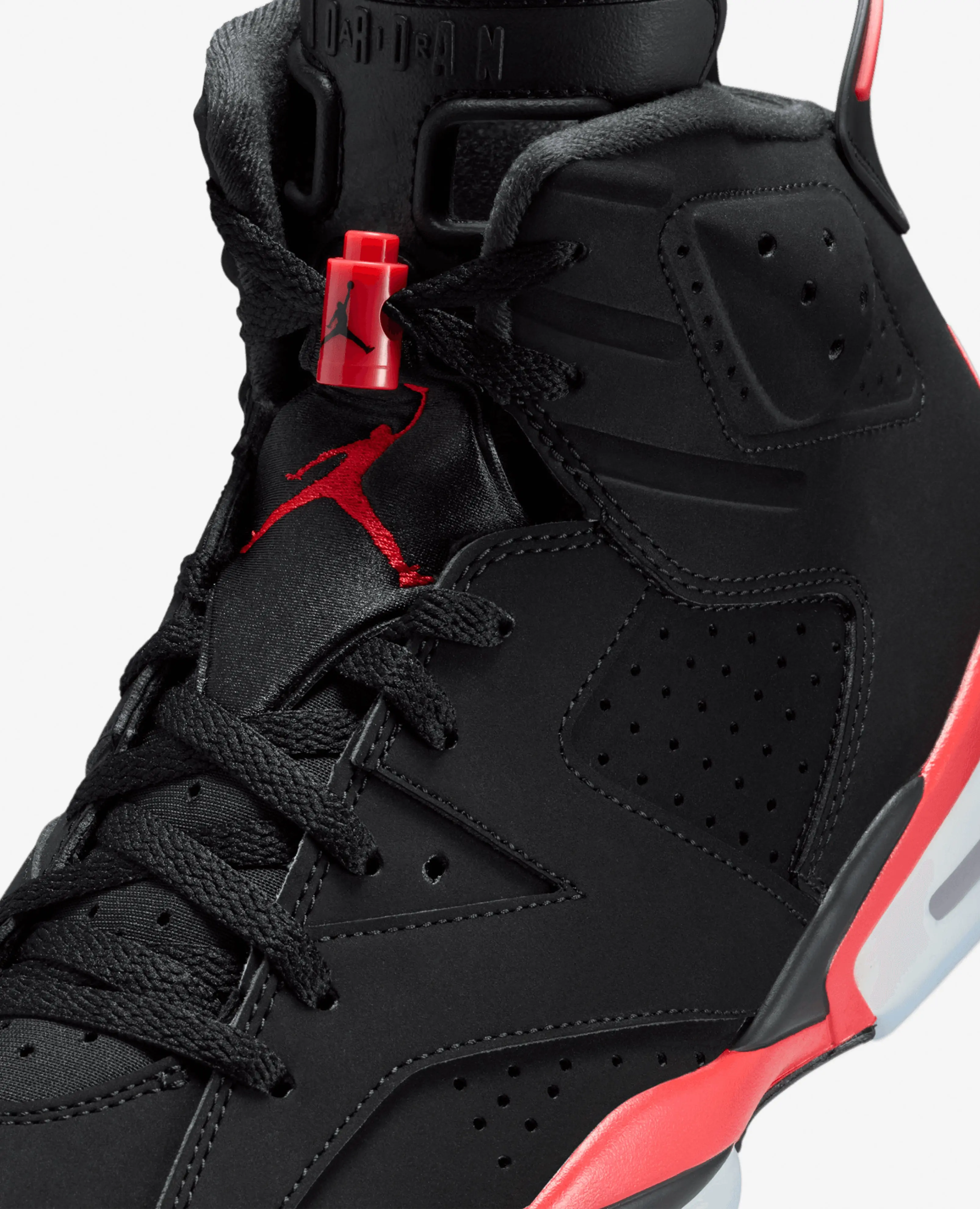 Air Jordan 6 Retro "Infrared Salesman" (Black/LT Crimson) - Image 8