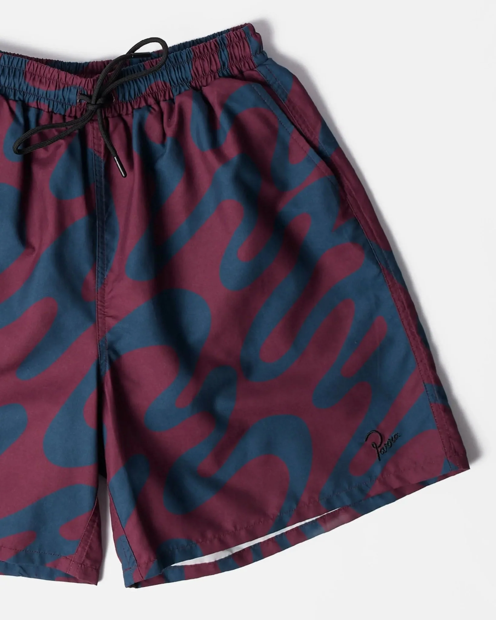 ByParra Splashed Swim Shorts (Burgundy) - Image 8
