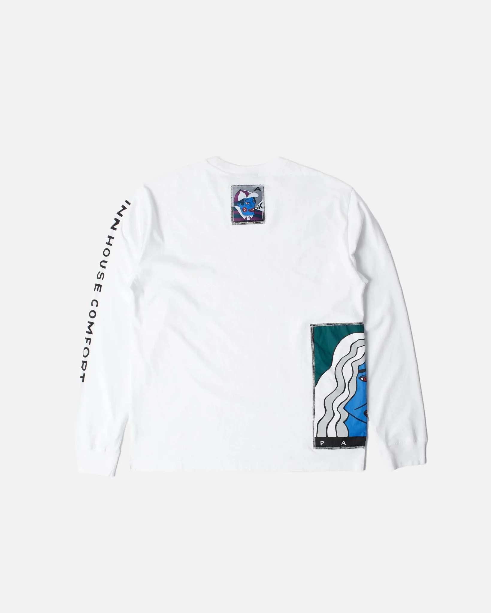 ByParra Your Face Long Sleeve T-shirt (White) - Image 4