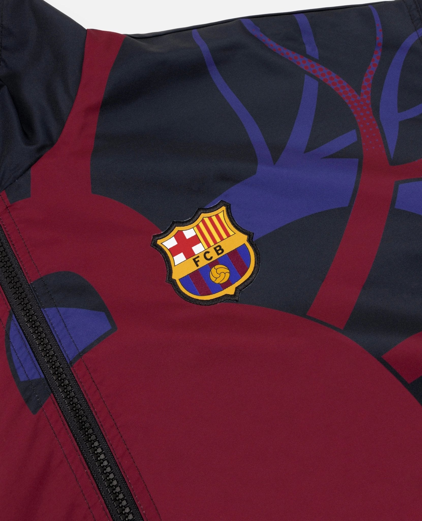 FCB x Patta Culers del Món Track Jacket (Black/White) - Image 3