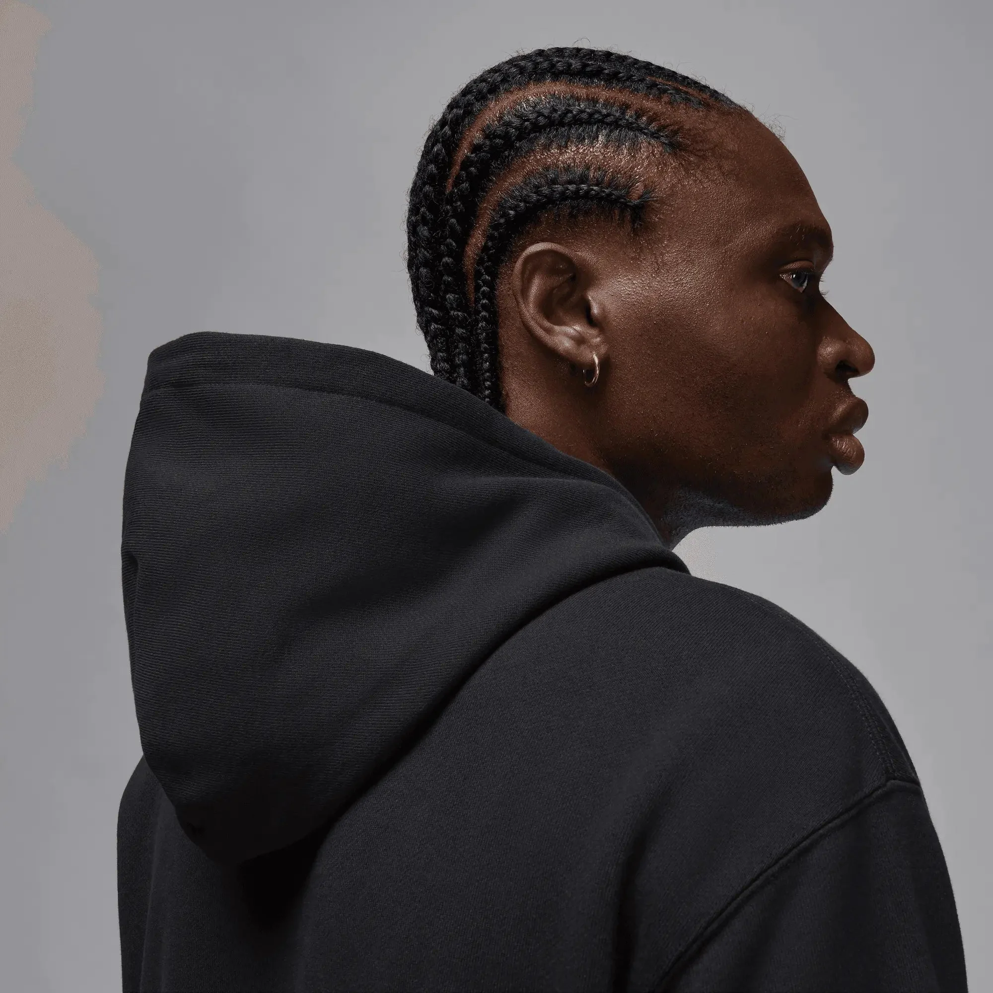 Jordan x Awake NY Full-Zip Fleece Hoodie (Black/University Red) - Image 4