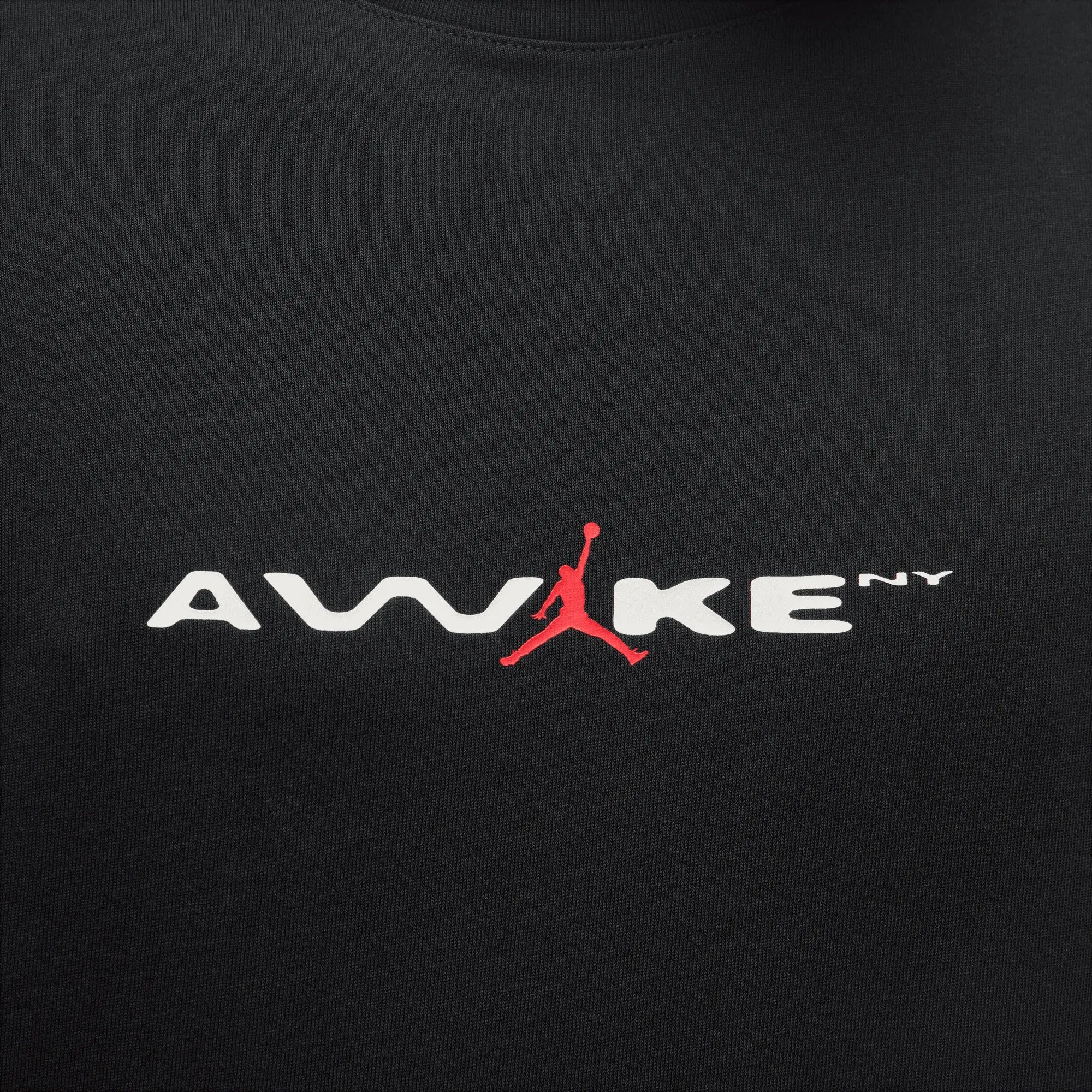 Jordan x Awake NY T-Shirt (Black/ White/ University Red) - Image 3