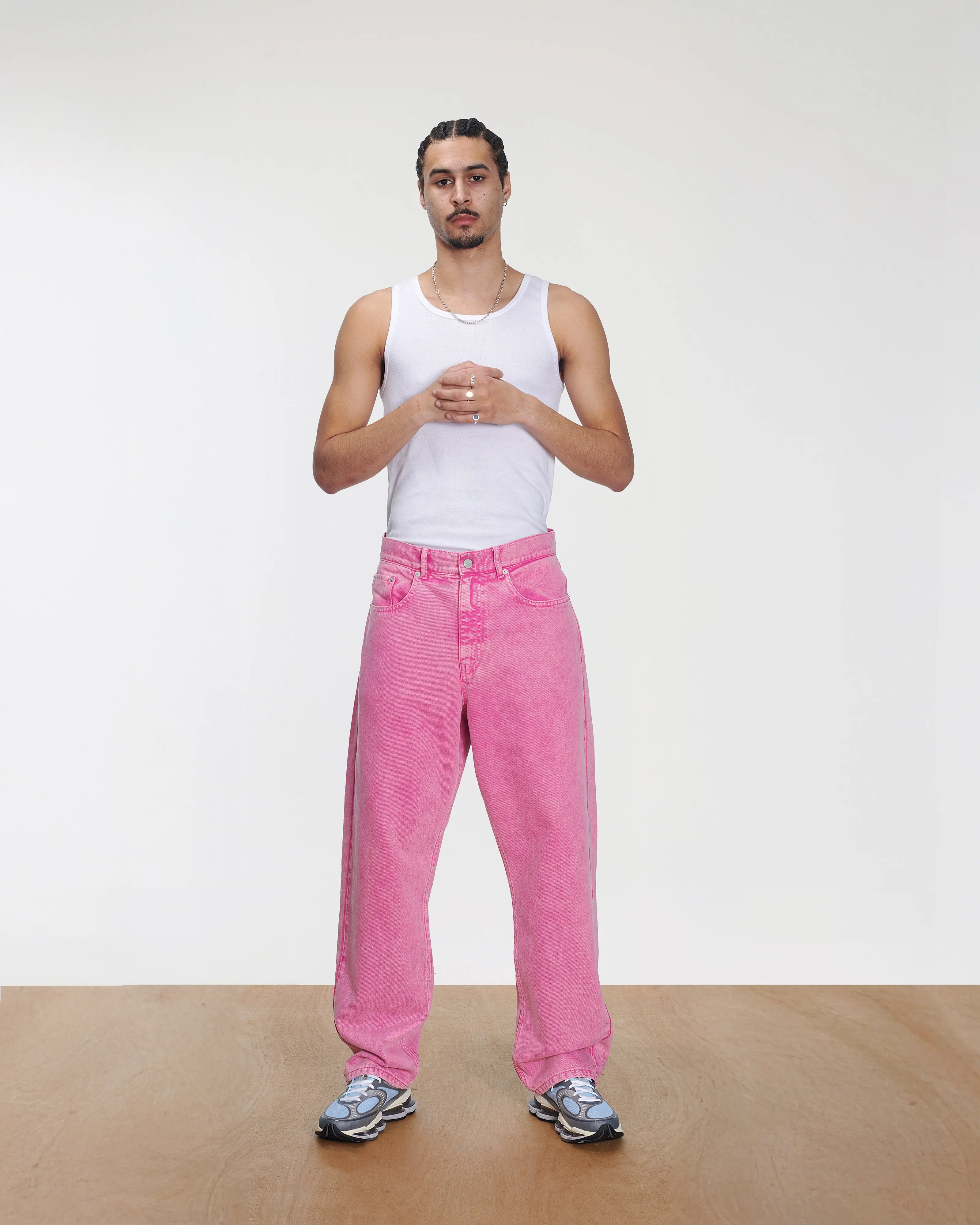 Patta Acid Wash Fuchsia Purple Denim Pants (Fuchsia Purple) - Image 4