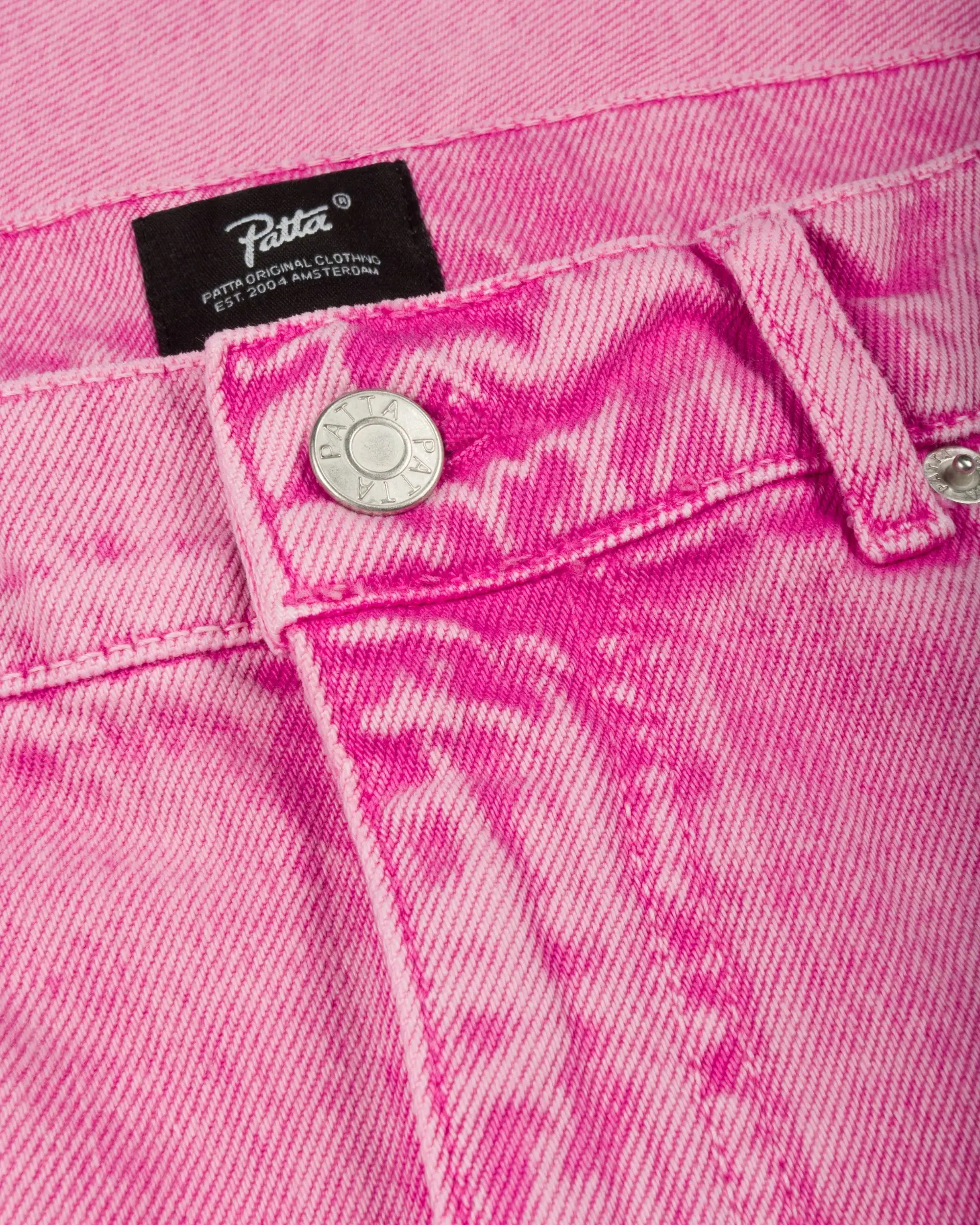 Patta Acid Wash Fuchsia Purple Denim Pants (Fuchsia Purple) - Image 7