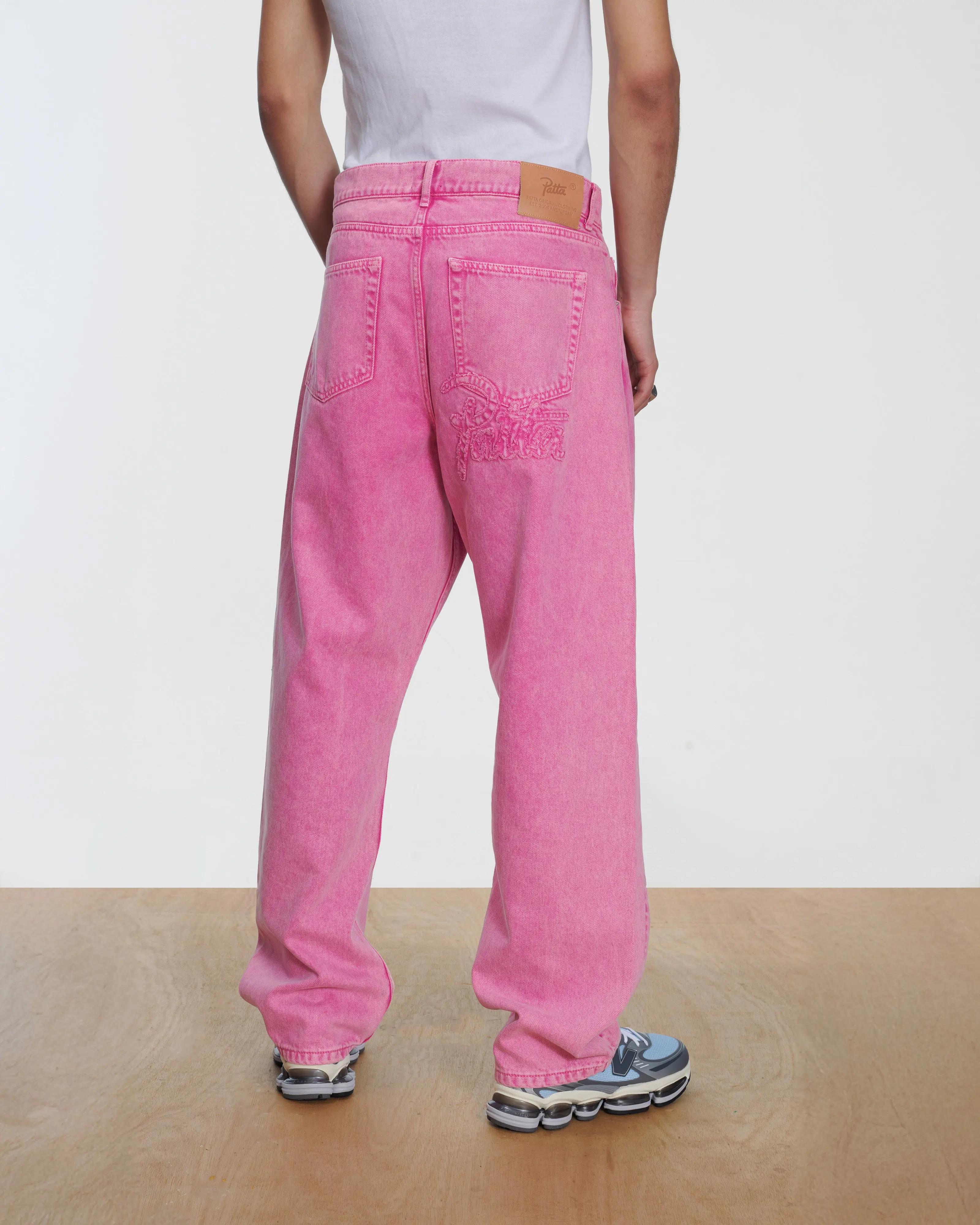 Patta Acid Wash Fuchsia Purple Denim Pants (Fuchsia Purple) - Image 8