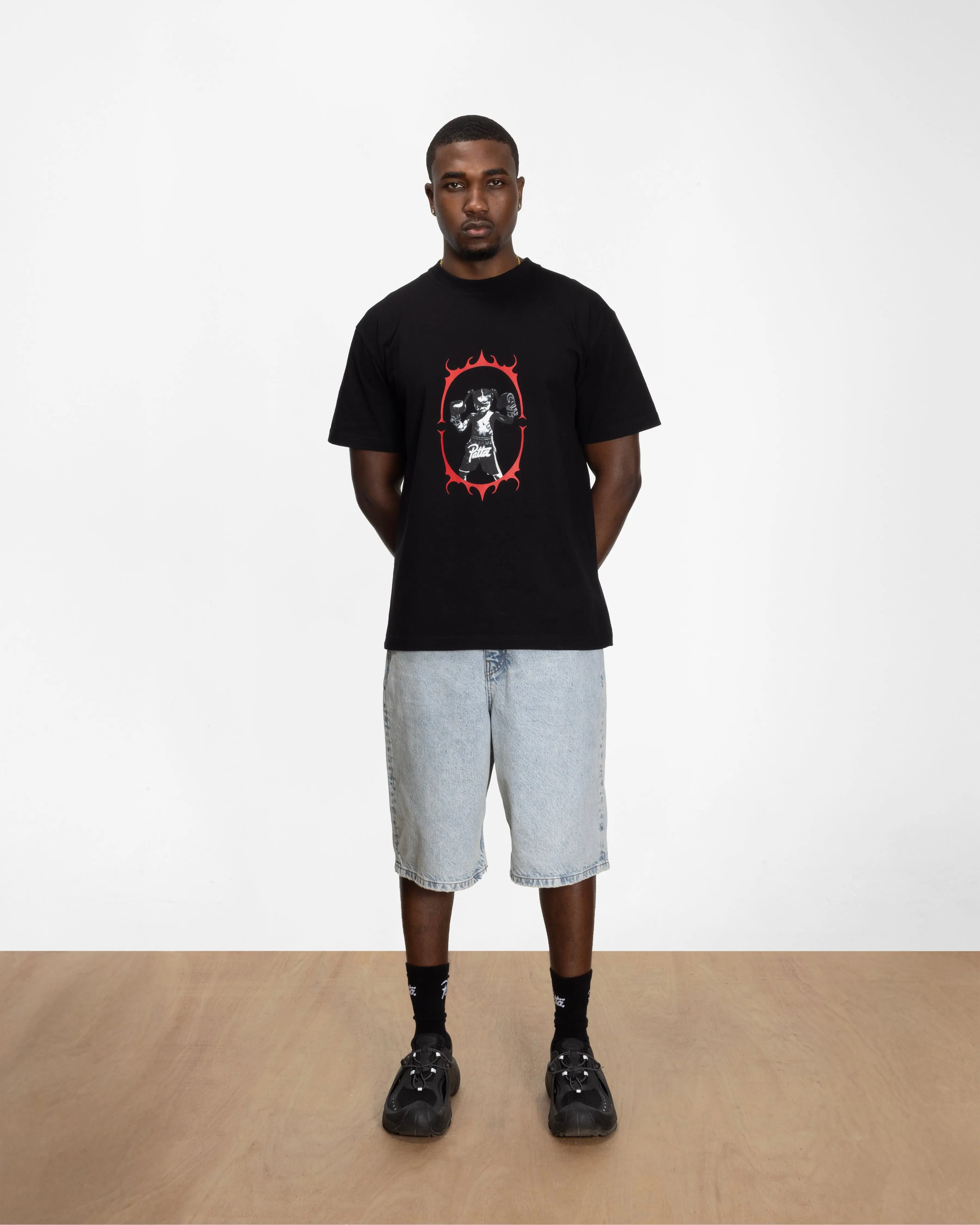 Patta Boxing T-Shirt (Black) - Image 5