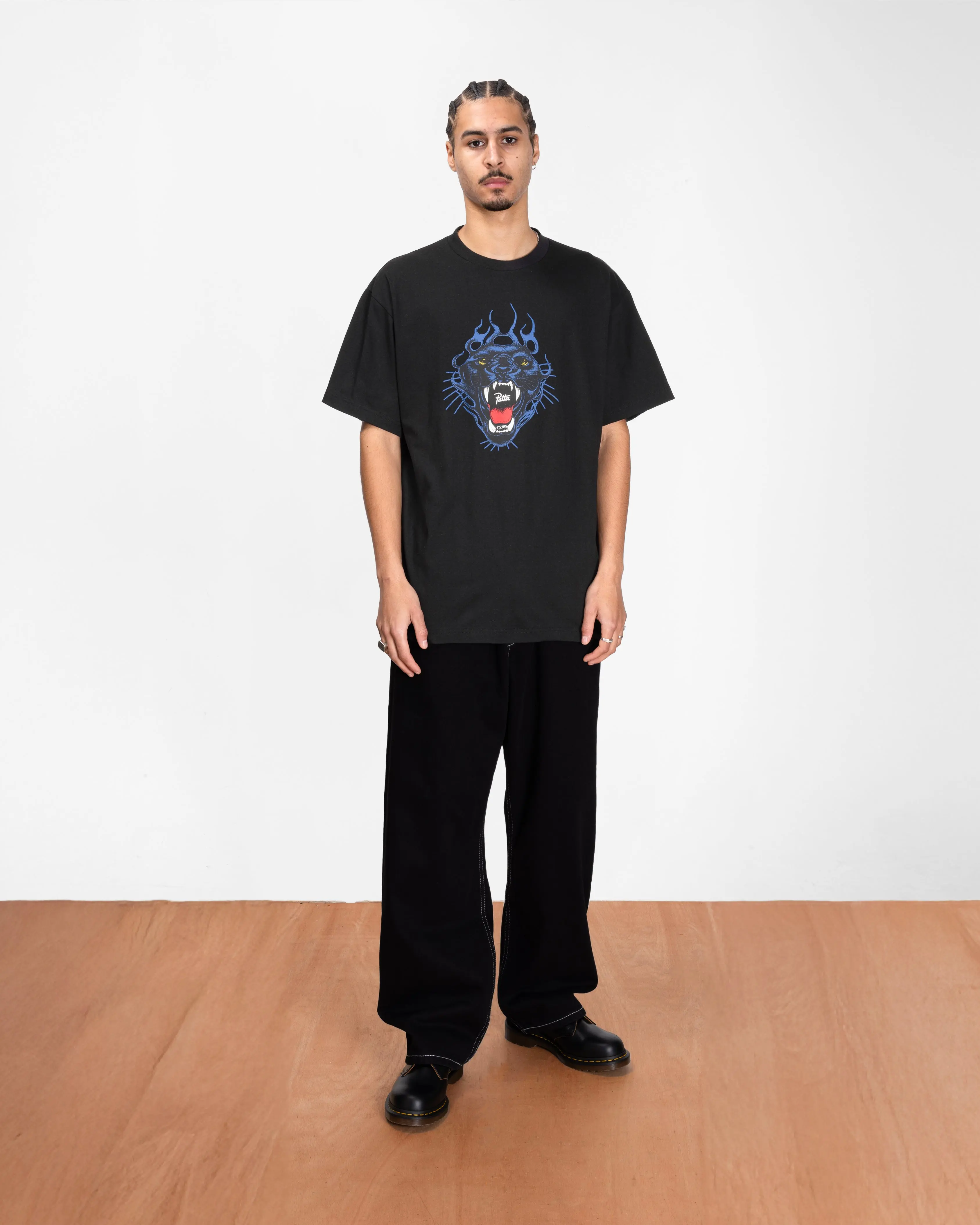Patta Fire Panther T-Shirt (Black) - Image 4