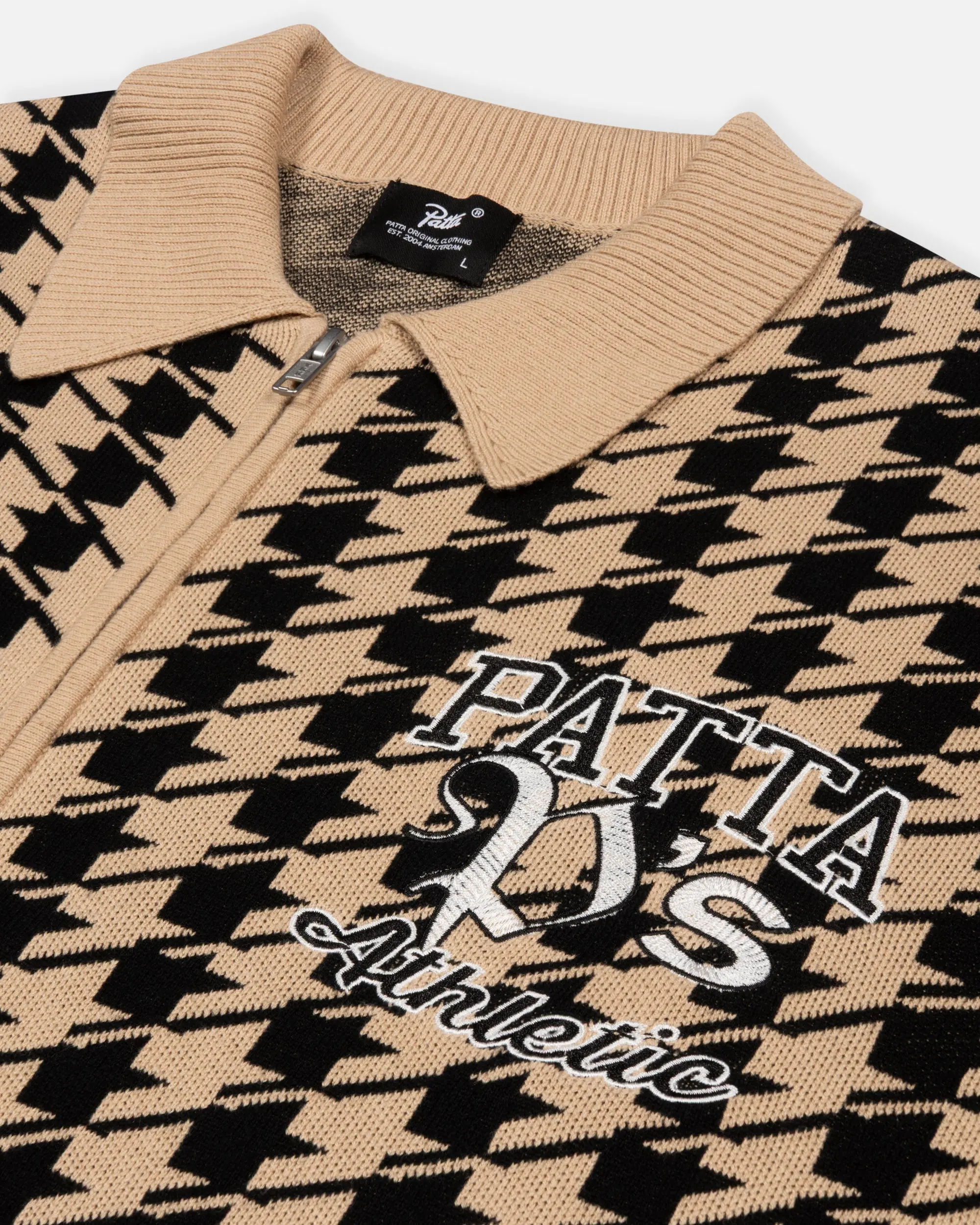 Patta Houndstooth Cardigan (Irish Cream) - Image 6