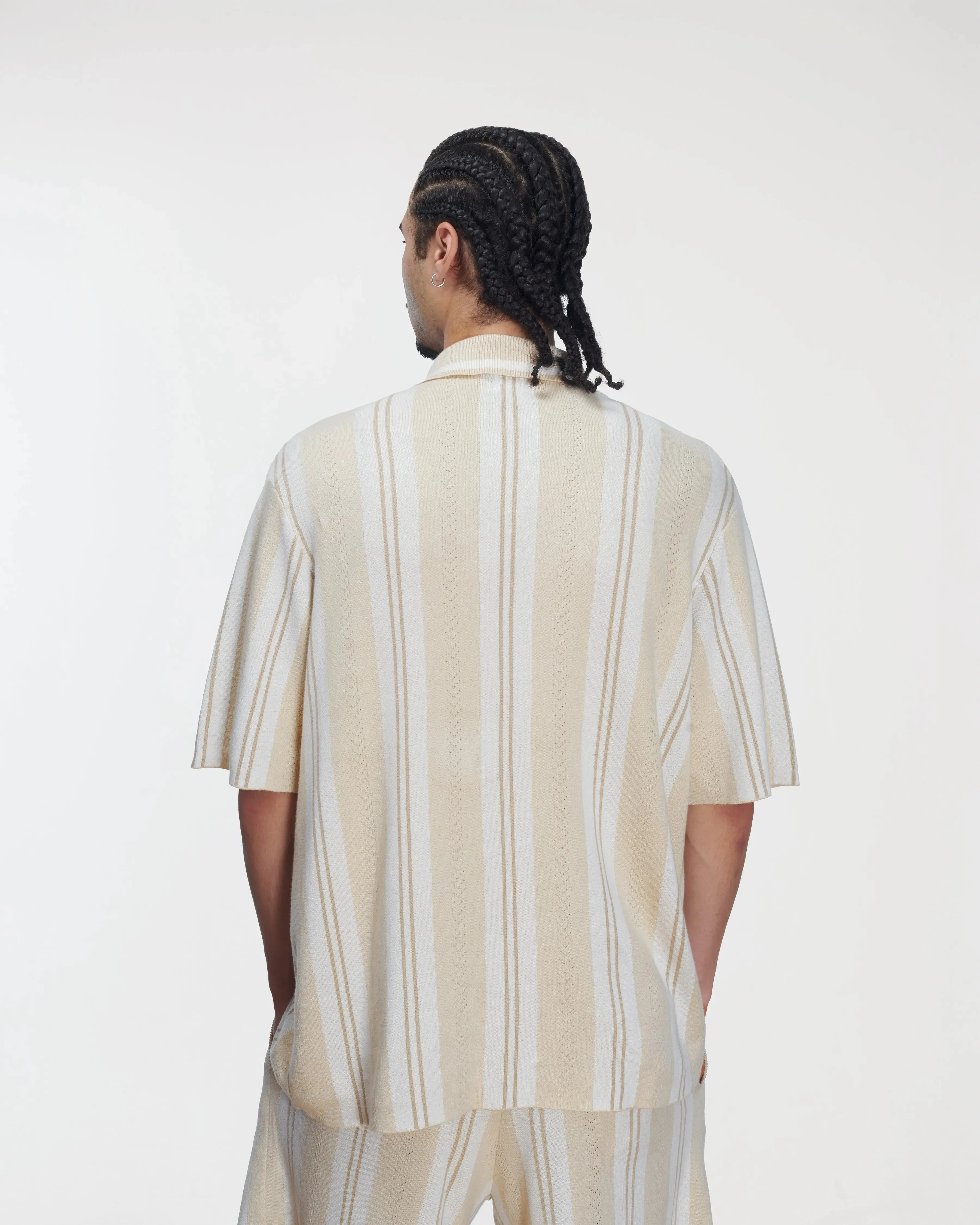 Patta Knitted Football Shirt (Oatmeal) - Image 5