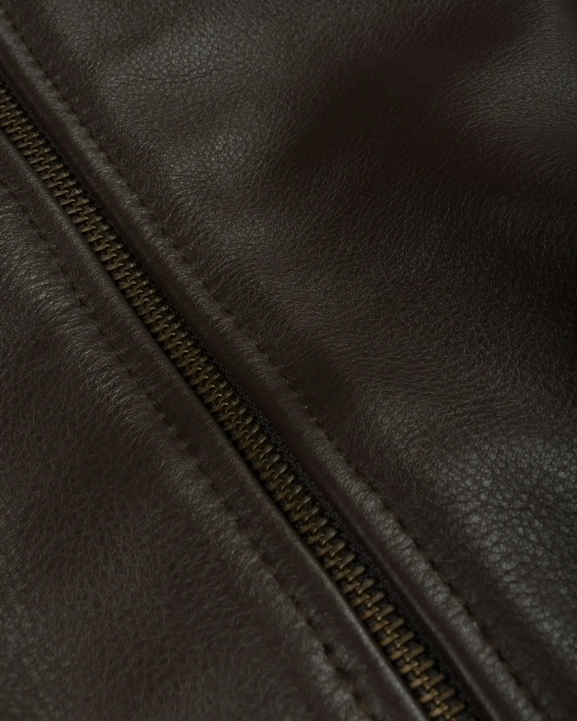 Patta Leather Bomber Jacket (Coffee Bean) - Image 10