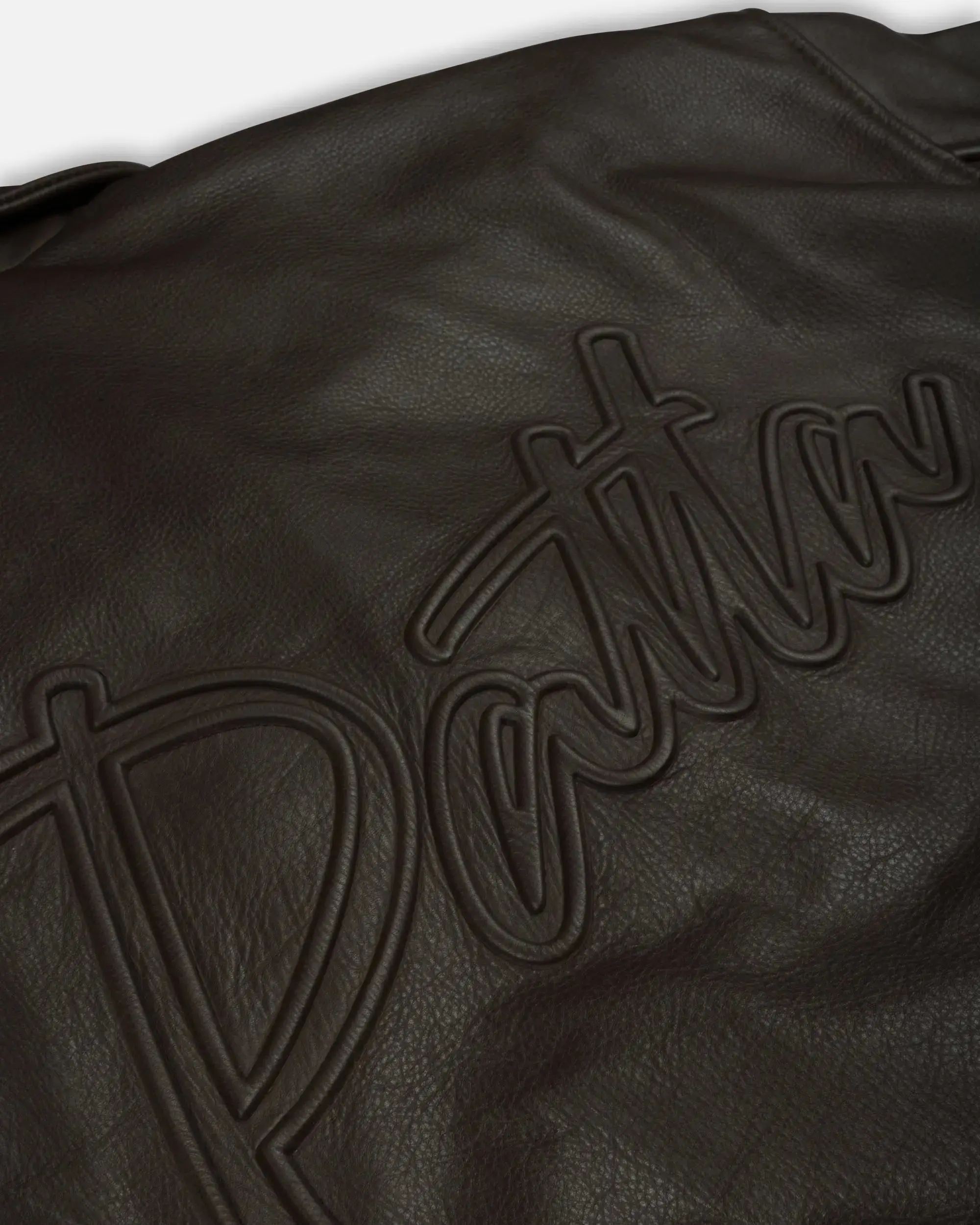 Patta Leather Bomber Jacket (Coffee Bean) - Image 5