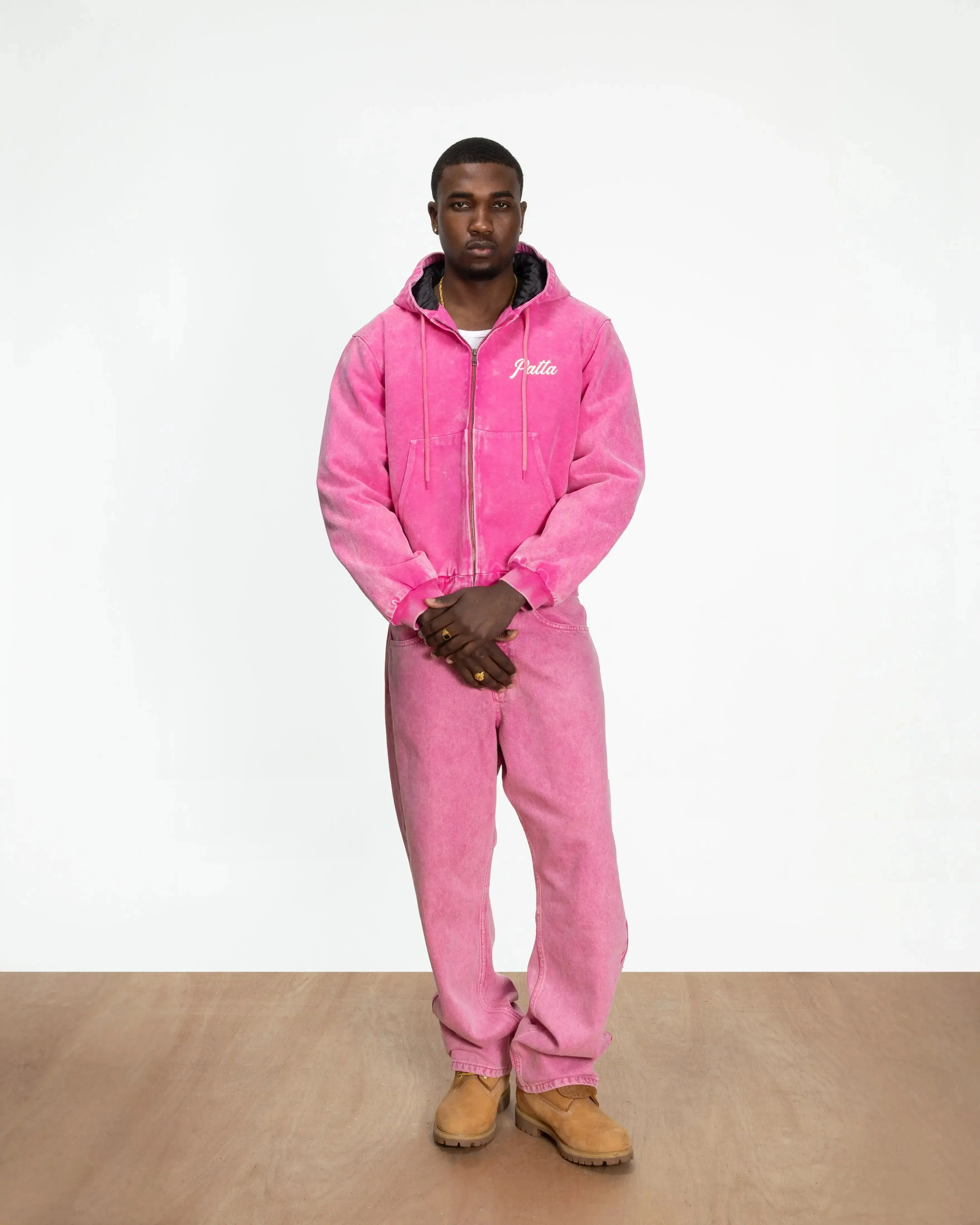 Patta Peace Canvas Hooded Jacket (Fuchsia Purple) - Image 4