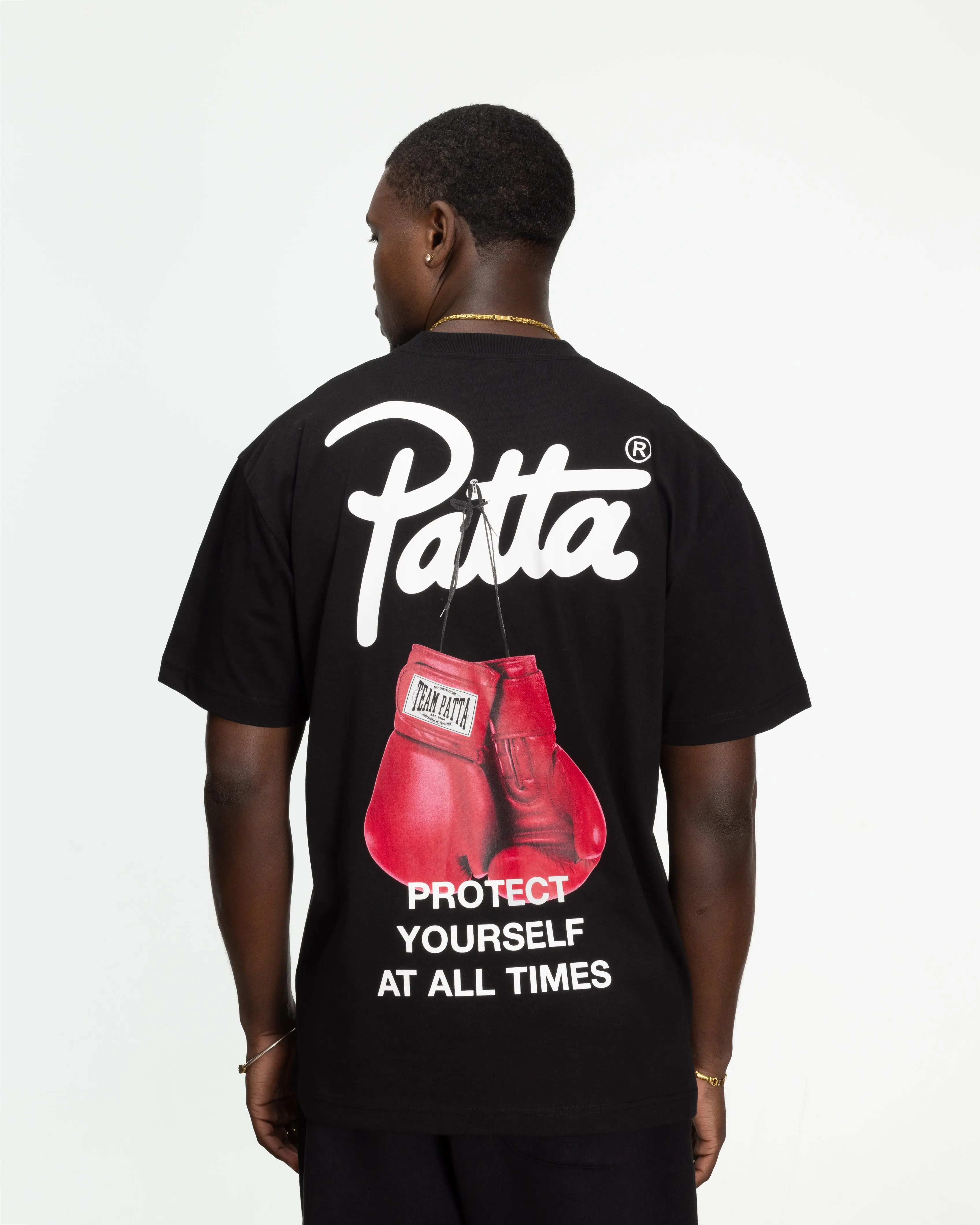 Patta Protect Yourself T-Shirt (Black) - Image 3