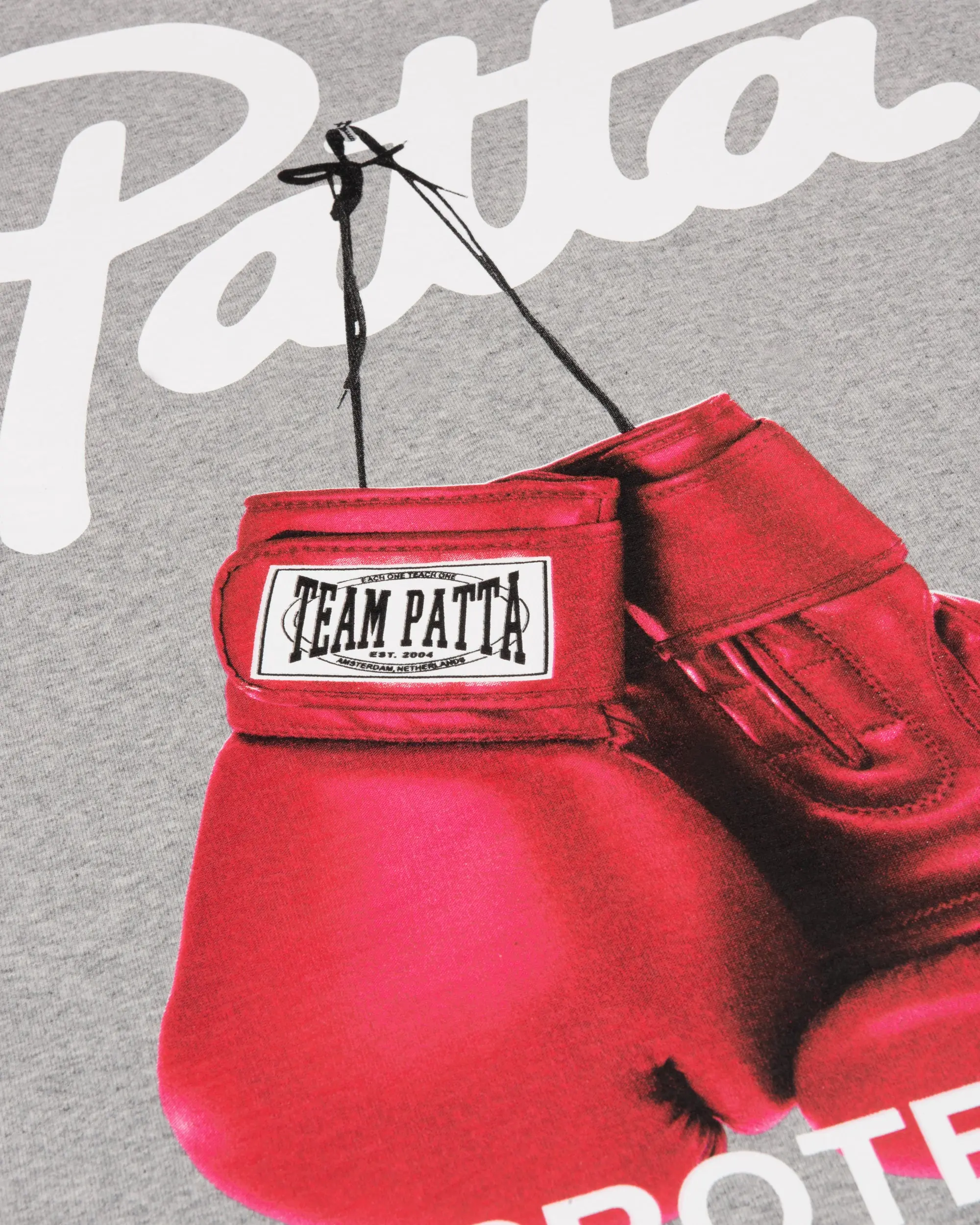 Patta Protect Yourself T-Shirt (Melange Grey) - Image 5