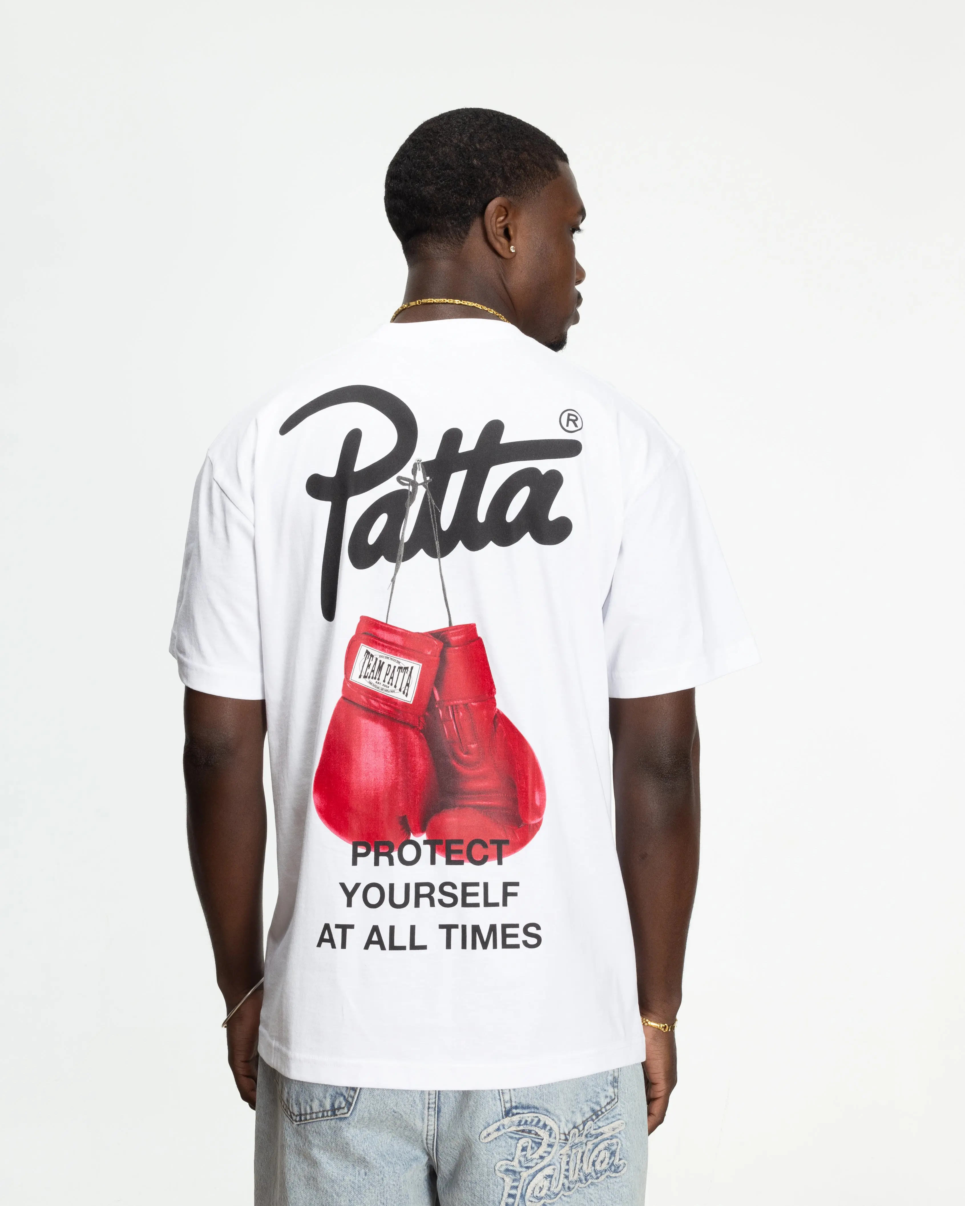 Patta Protect Yourself T-Shirt (White) - Image 3