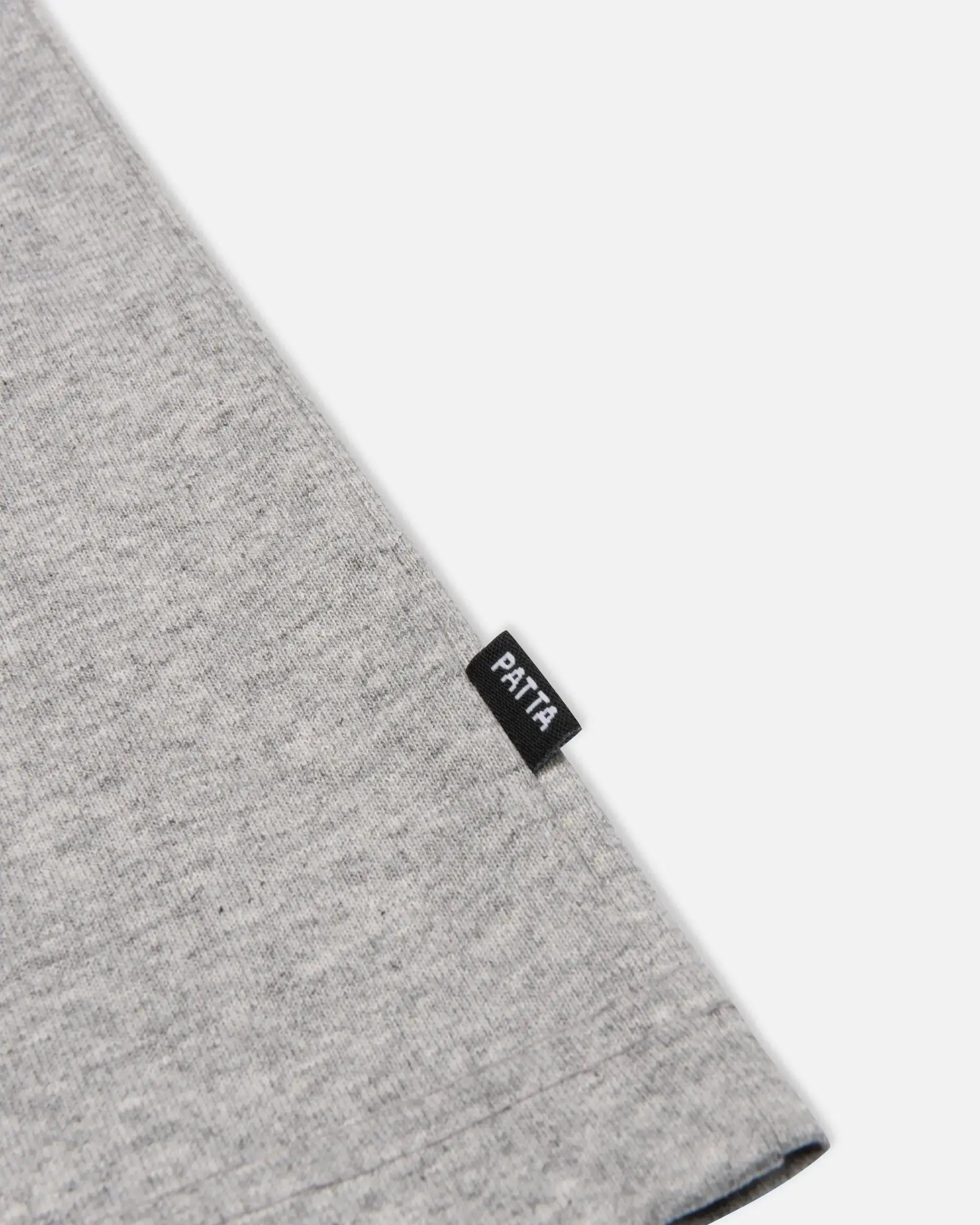 Patta Script Logo T-Shirt (Melange Grey) - Image 5
