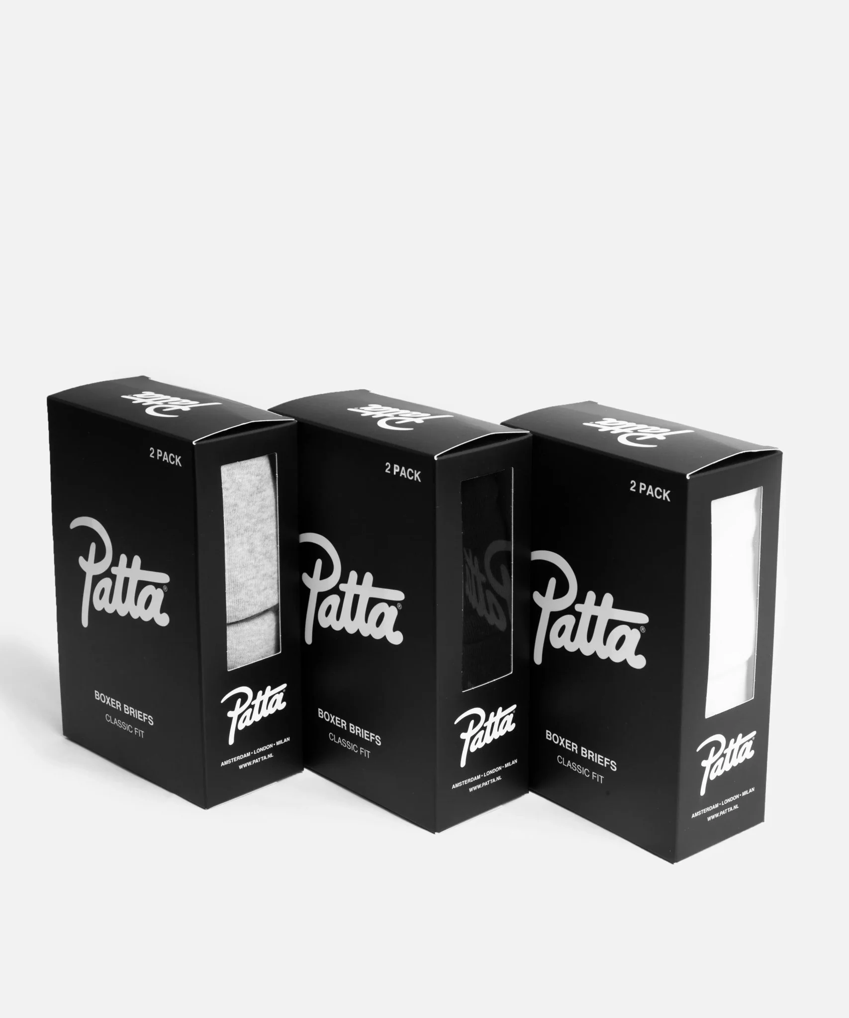 Patta Underwear Boxer Briefs 2-Pack (Melange Grey) - Image 3