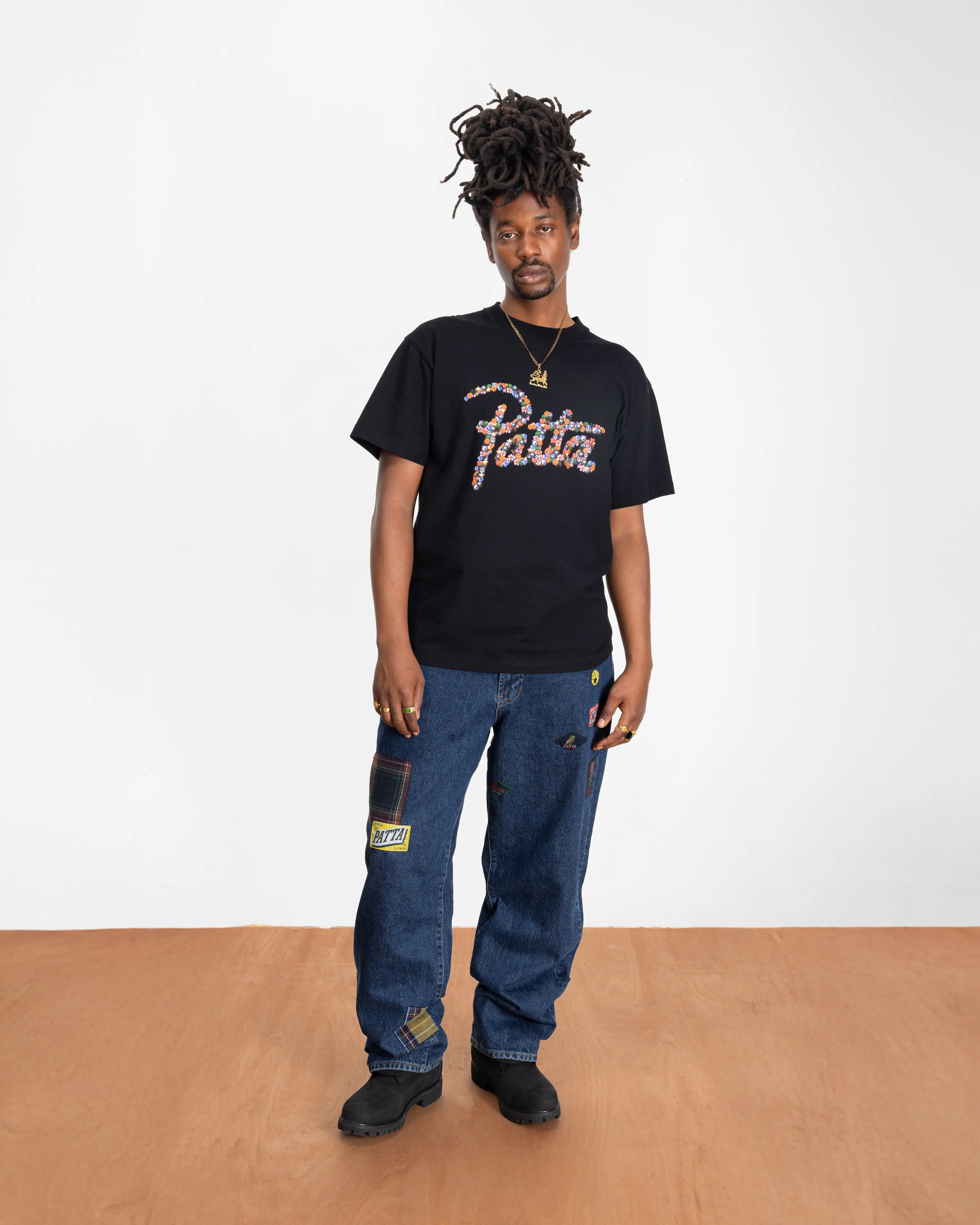 Patta Vibes T-Shirt (Black) - Image 4