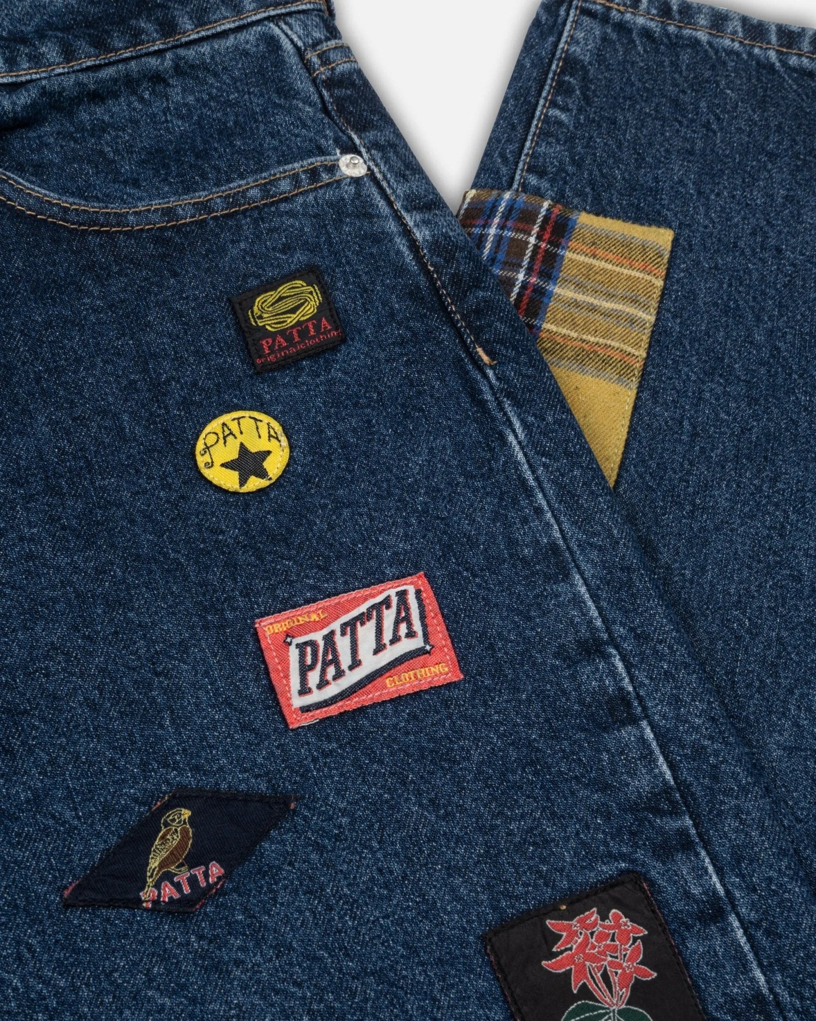 Patta Whole Lotta Labels Denim Pants (Blue Denim) - Image 6