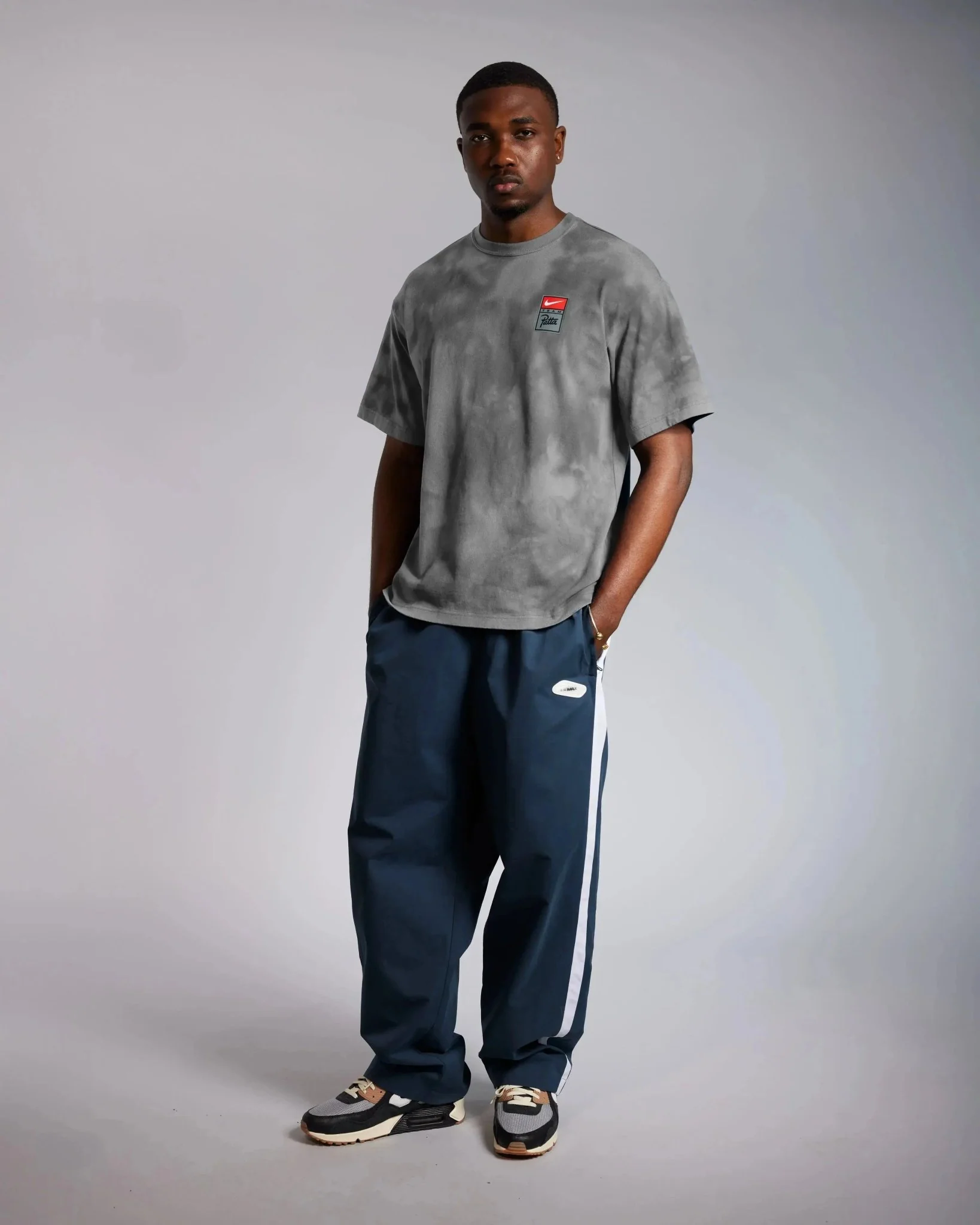 Patta x Nike NRG T-shirt GX Washed (Matte Silver/Particle Grey/Smoke Grey) - Image 5
