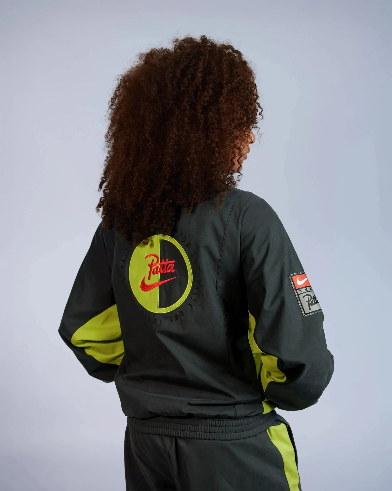 Patta x Nike NRG Track Jacket (Black/Cyber) - Image 4