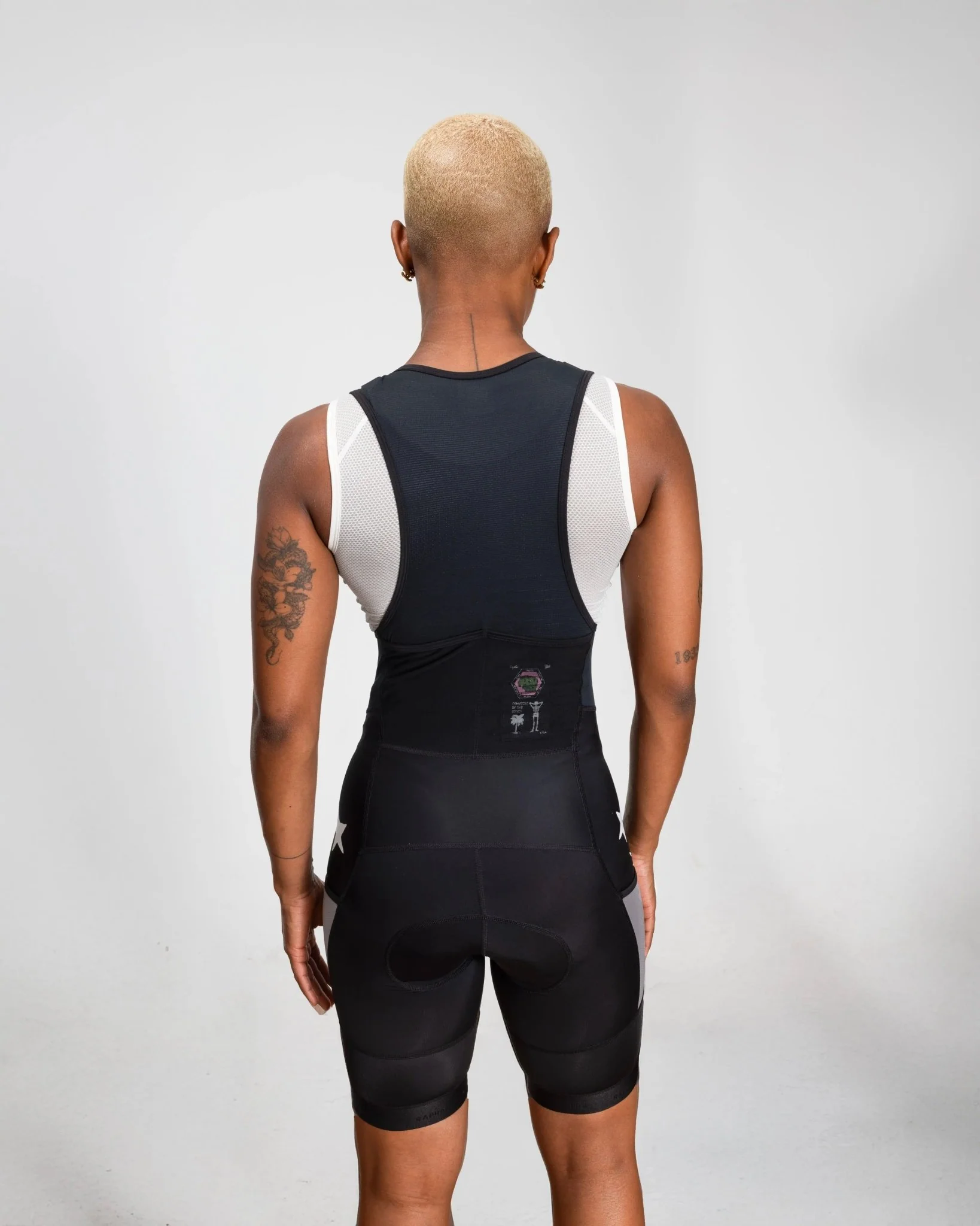 Patta x Rapha Women's Pro Team Cargo Bib Shorts (Black/Stone) - Image 4